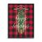Stupell Industries Happy Holidays Tartan Sled Framed Giclee Art